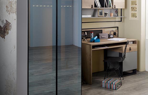 Corner 2 Kapılı Dolap ( Cam Kapak )