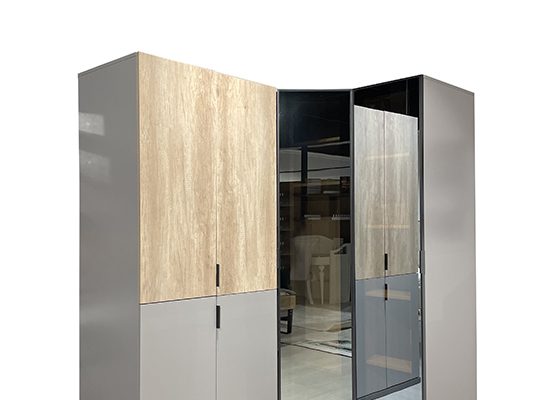 Corner 2 Kapılı Dolap ( Ahşap Kapak)