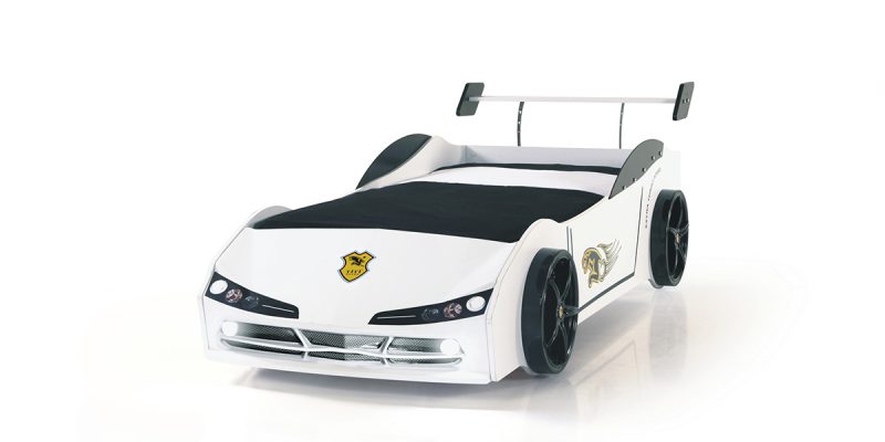 WOODY ARABA KARYOLA ( 90 x 190 ) ( Beyaz )