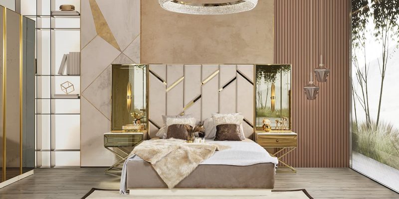 Gold Karyola (180x200 / Bazali)