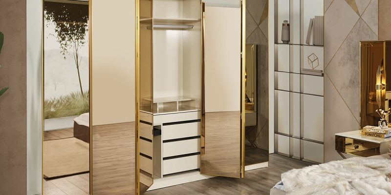 Gold 4 Kapaklı Akordeon ( Hettich ) Dolap Modülü